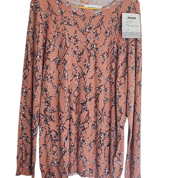 ONE OF A KIND Pink and Brown Cardigan NWT - Picture 1 of 5